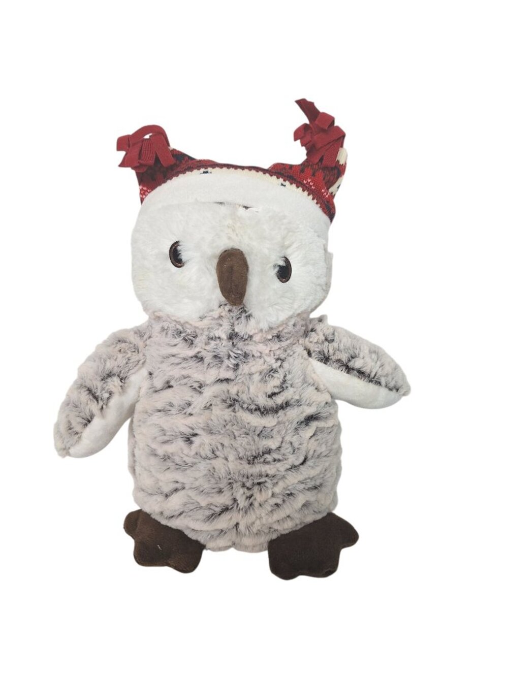 PetSmart Wonder Snowy Owl Squeaky Plush Toy Winter Hat Goblincore Woodland 15"